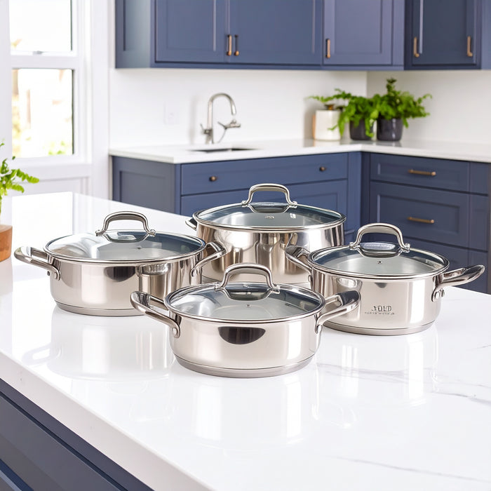 All-Clad D5 Stainless Steel Cookware Set (10-Piece)